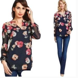 CAbi Poppy print blouse (362)